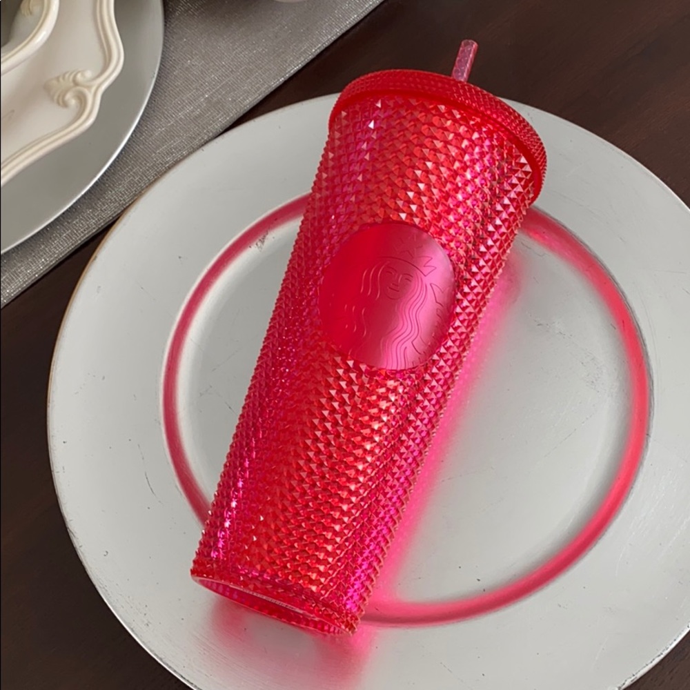 Starbucks Pink Tumbler with Straw